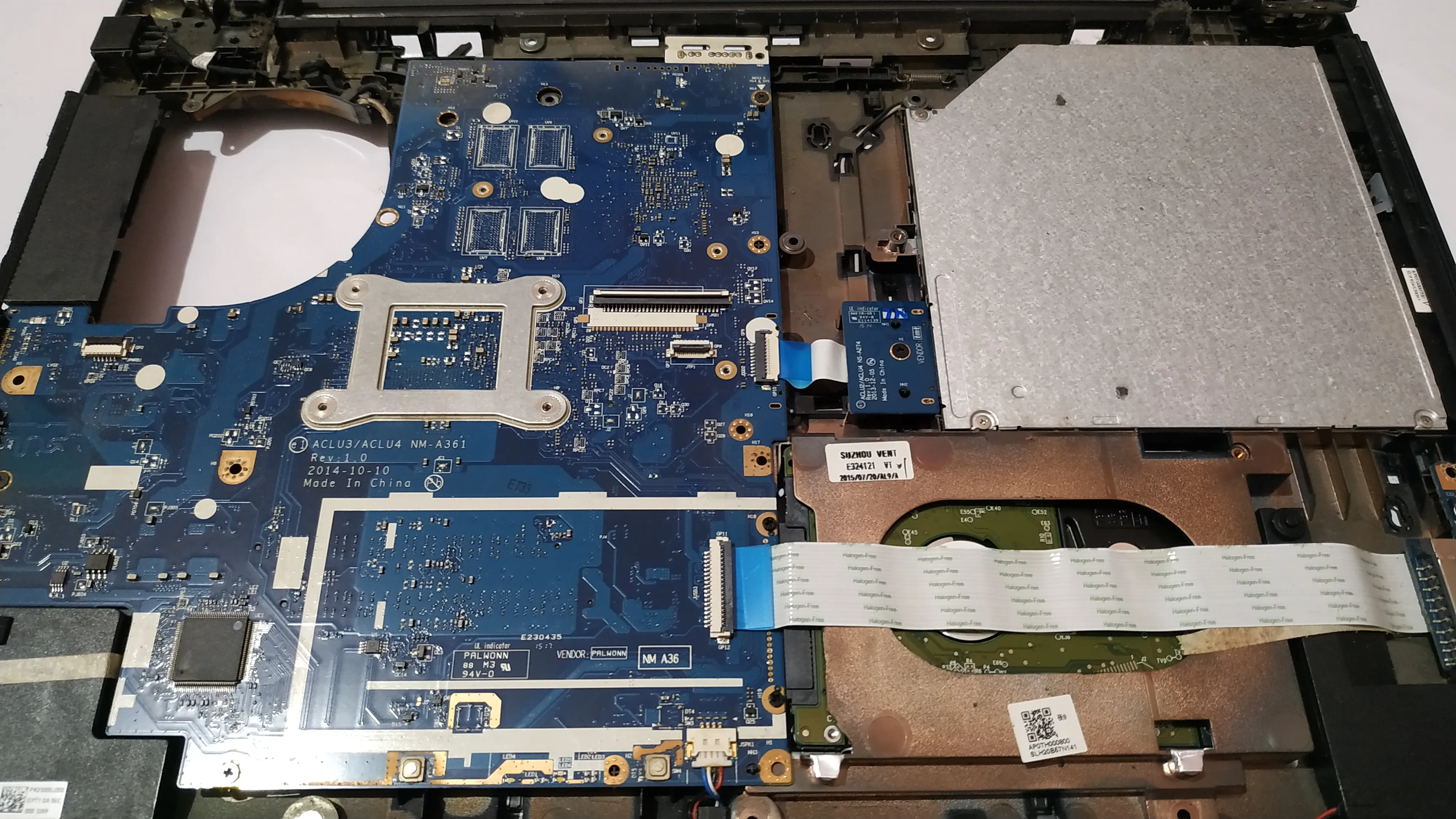 With the top panel removed