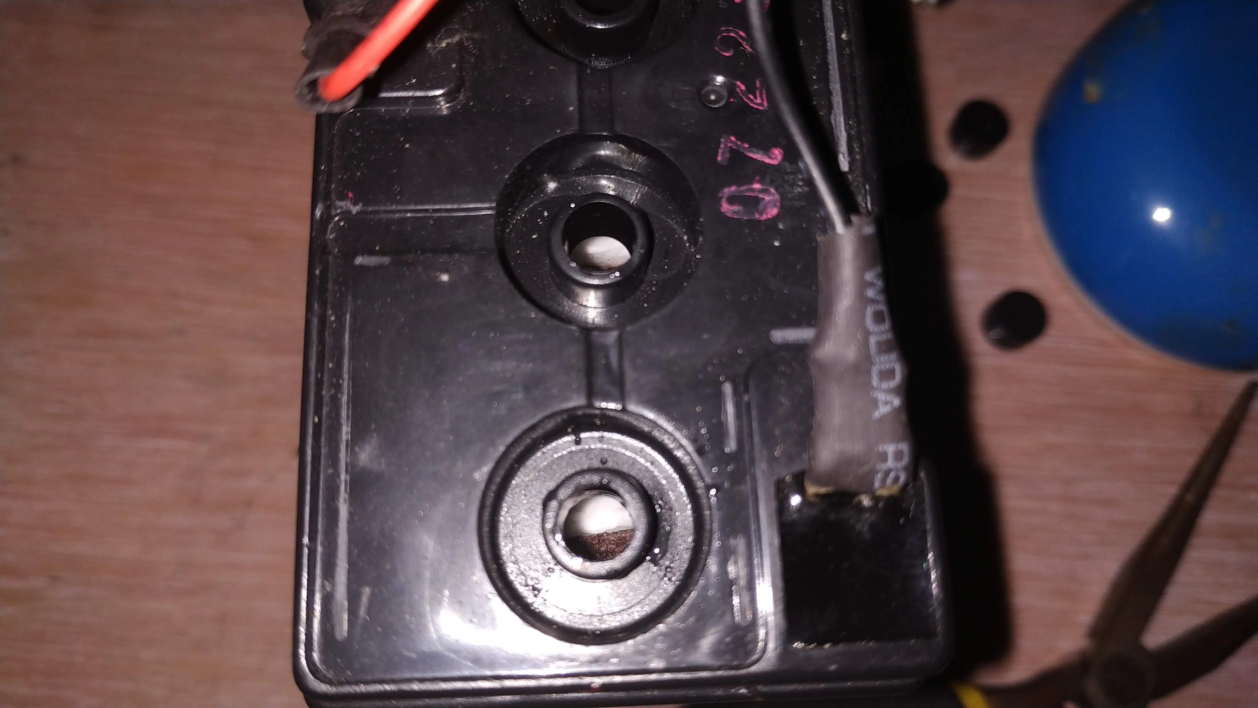  I could see inside with a flashlight and yeah, it was very dry inside