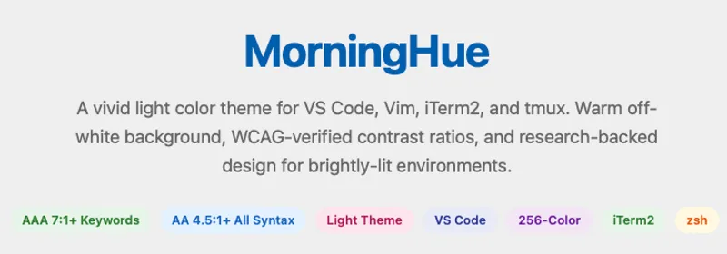 MorningHue Theme Preview