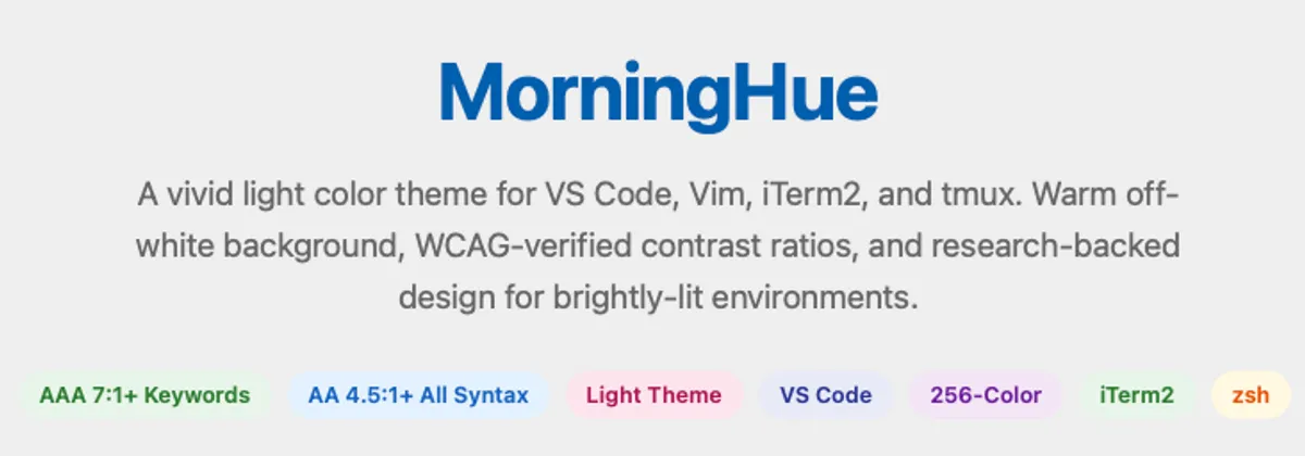 MorningHue Theme Preview
