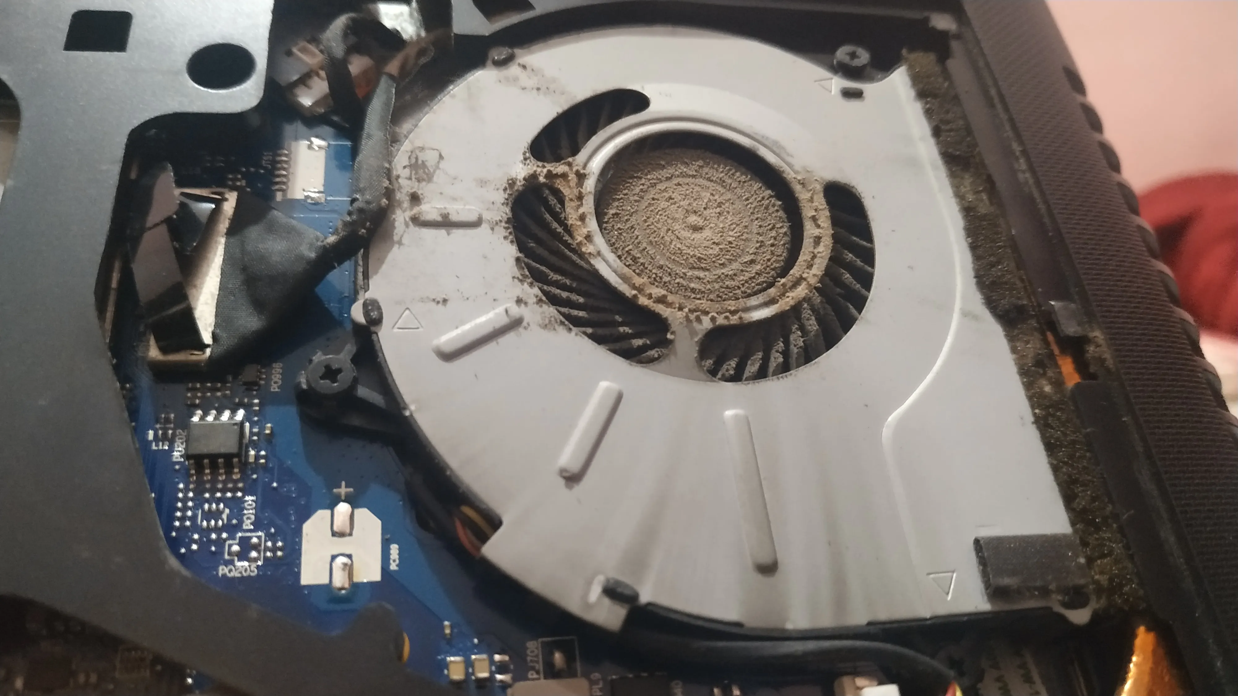  The always dusty cooling fan